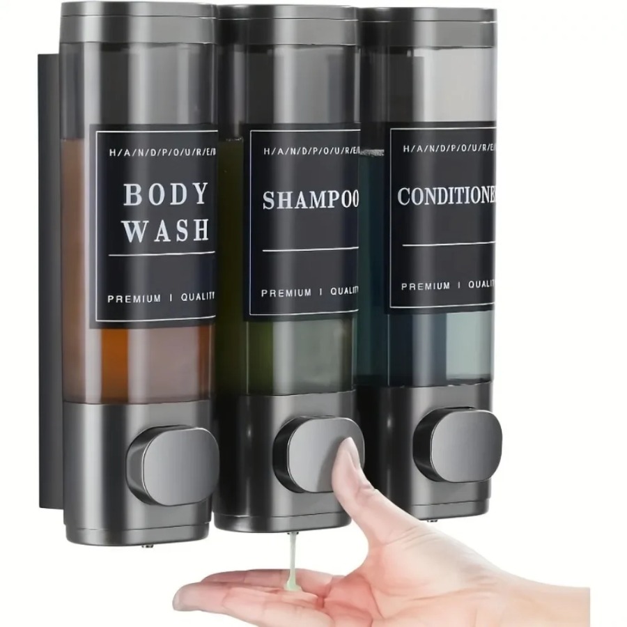 Home Bathroom Wall Soap Dispenser - 벽걸이형 3중 샴푸 컨디셔너 비누 디스펜서