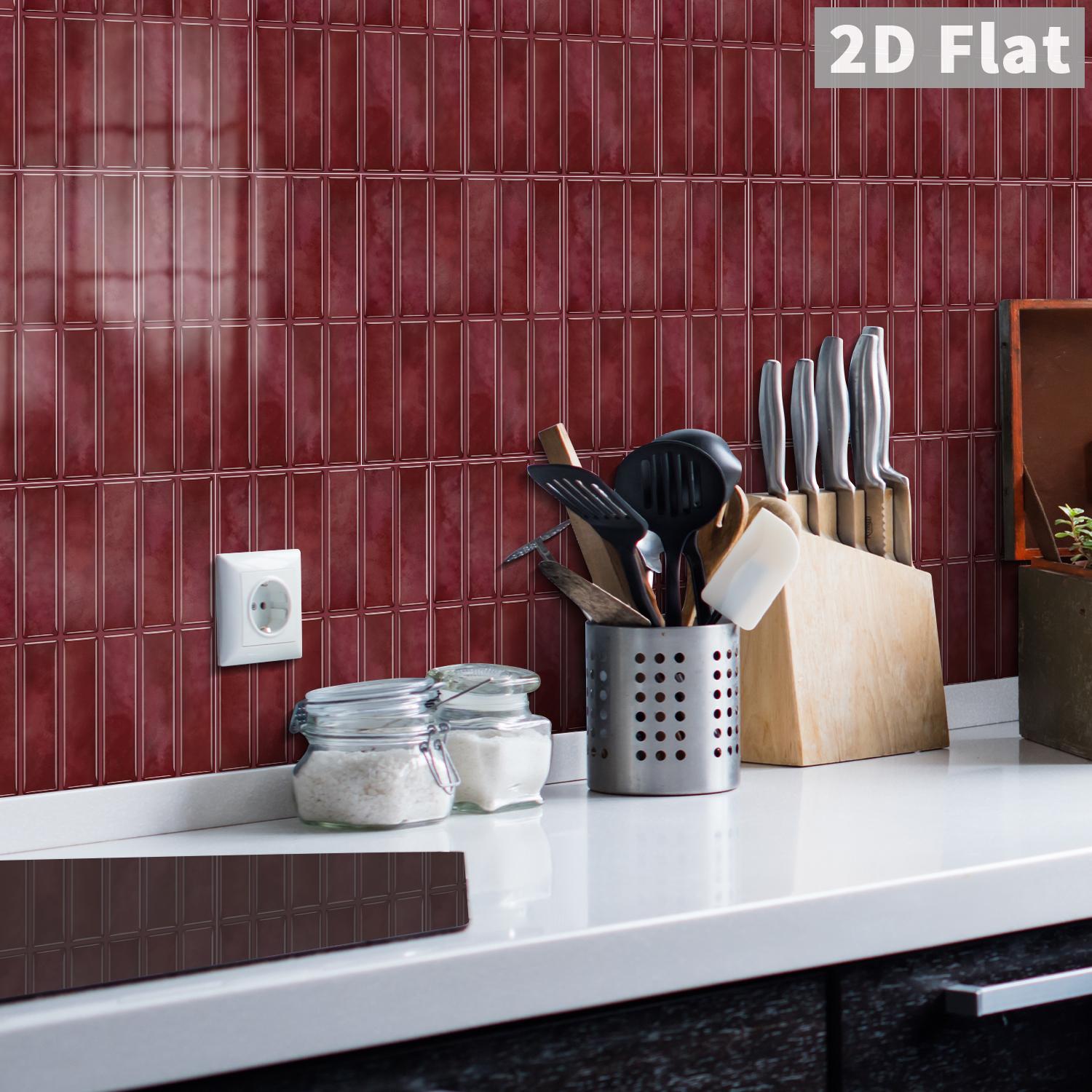 14개입 자가 접착 타일 벽 스티커, 클래식 스트라이프 - Home Bathroom Tiles Design 리뷰 및 가격