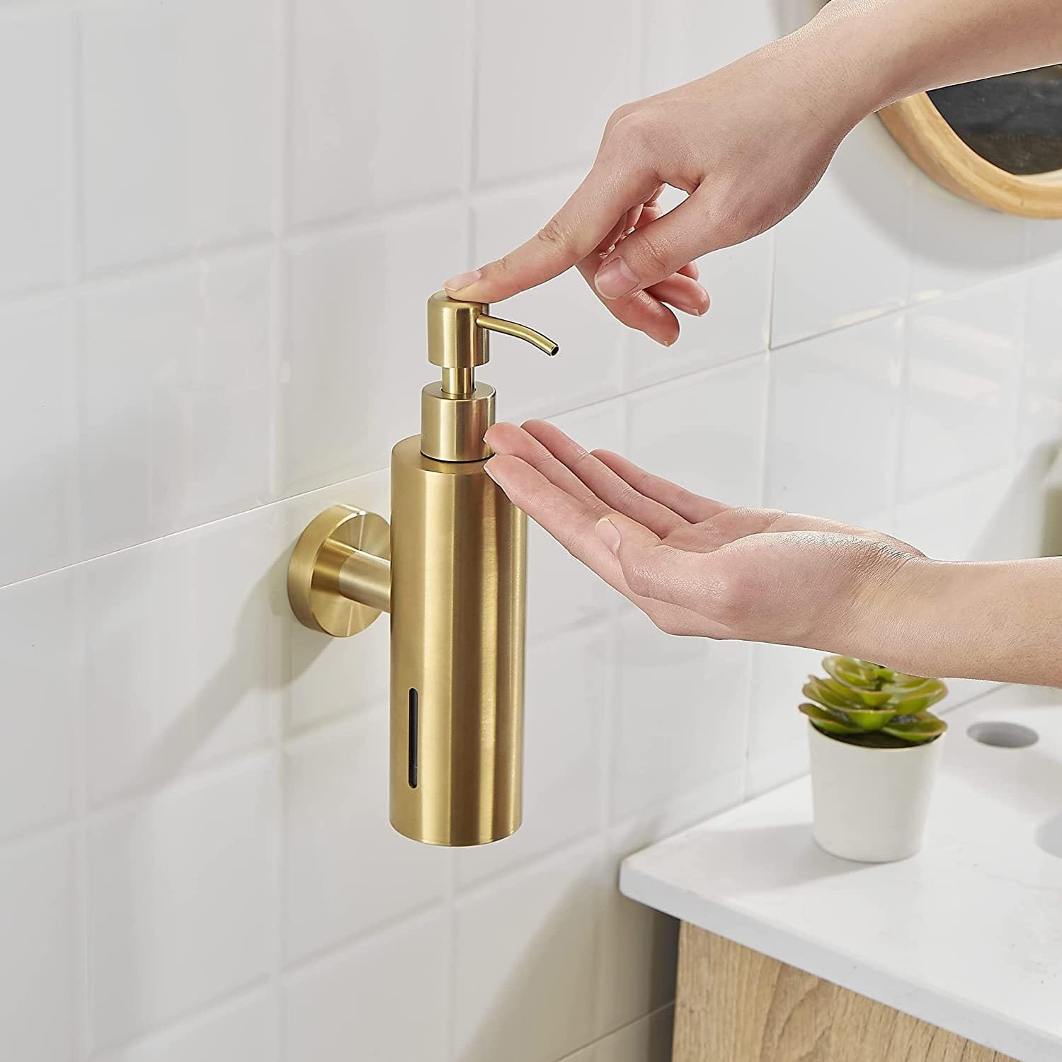 250ML 용량의 단일형 비누 디스펜서, 욕실 벽걸이형 - Home Bathroom Wall Soap Dispenser 리뷰 및 가격