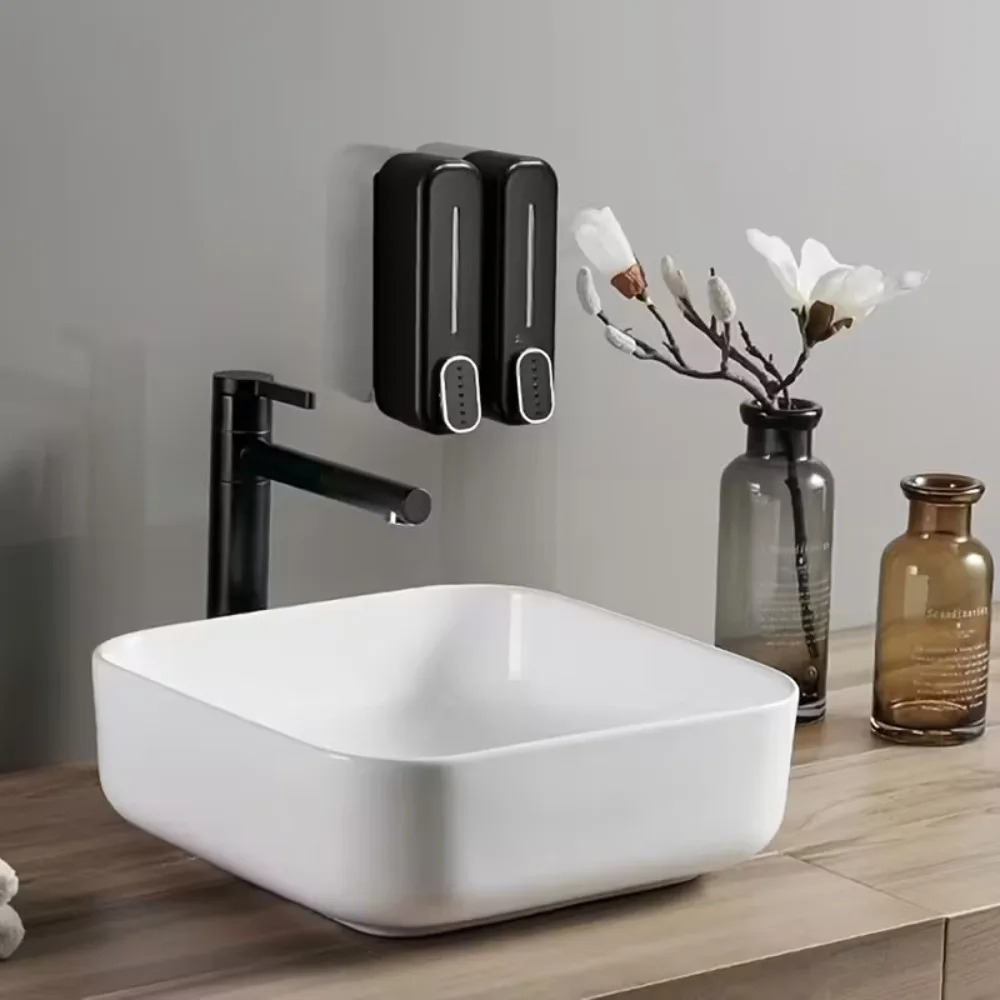 벽걸이형 수동 비누 디스펜서 비누 펌프 로션 용기 샴푸 - Home Bathroom Wall Soap Dispenser 리뷰 및 가격