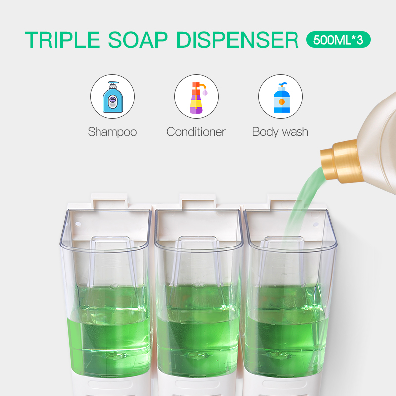 SVAVO 벽걸이 액체 비누 디펜서, 핸드 비누 펌프, - Home Bathroom Wall Soap Dispenser 리뷰 및 가격