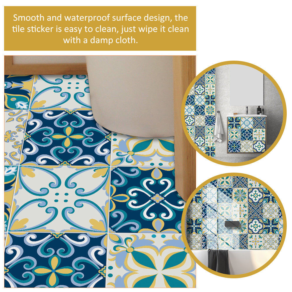 20pcs PVC 필링 스티커 타일 방수 장식 데칼 홈 - Home Bathroom Tiles Design 리뷰 및 가격