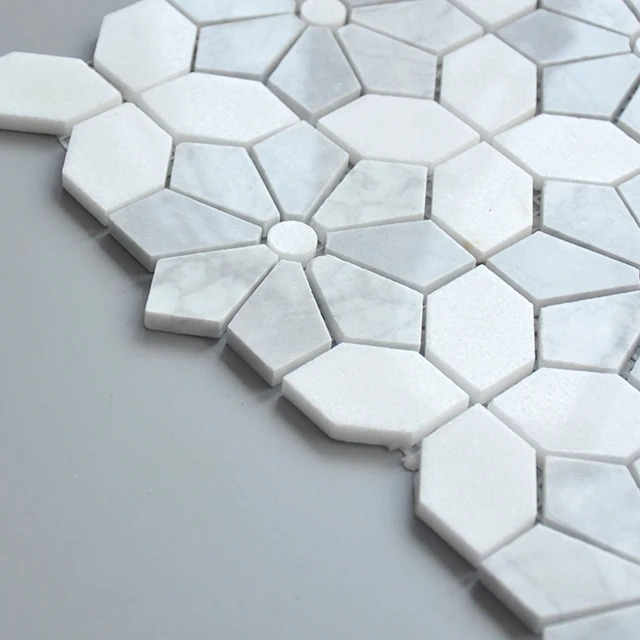 흰색 혼합 비앙코 화이트백 스플래시 욕실 벽, 가정,  - Home Bathroom Tiles Design 리뷰 및 가격