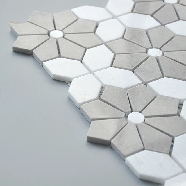 흰색 혼합 비앙코 화이트백 스플래시 욕실 벽, 가정,  - Home Bathroom Tiles Design 리뷰 및 가격