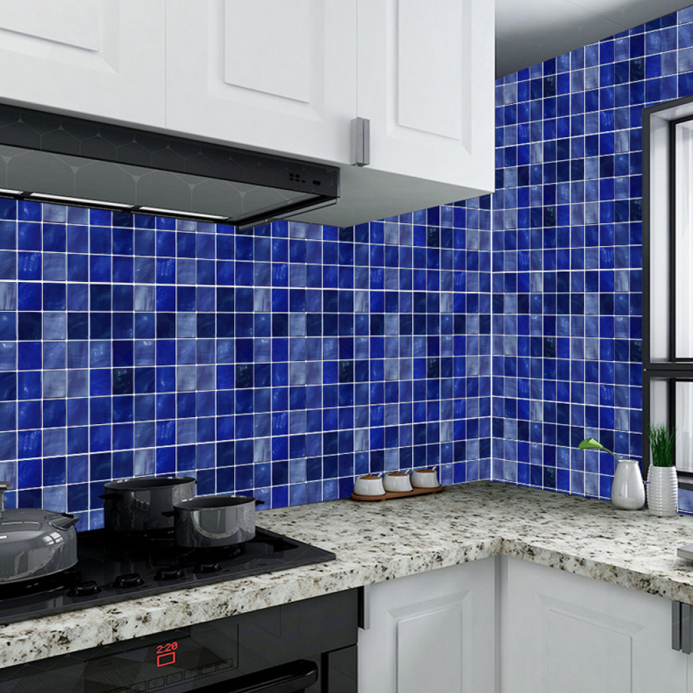레트로 모자이크 타일 스티커 자체 접착 PVC 데칼 방 - Home Bathroom Tiles Design 리뷰 및 가격