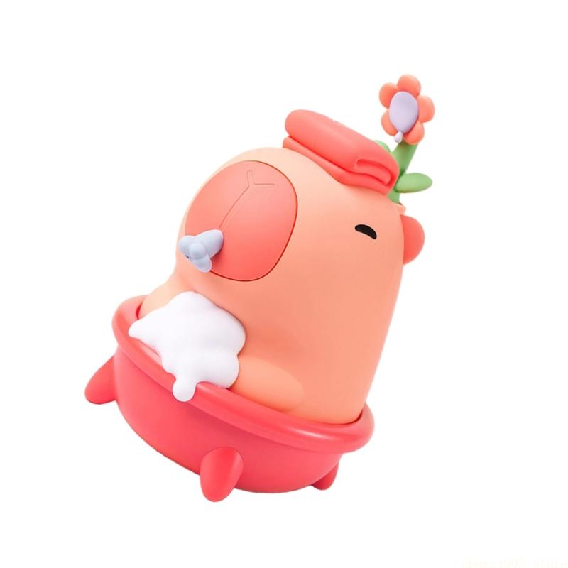 QX2E 만화 Capybara 가족 욕실 장식을위한 용 - Home Bathroom Wall Soap Dispenser 리뷰 및 가격