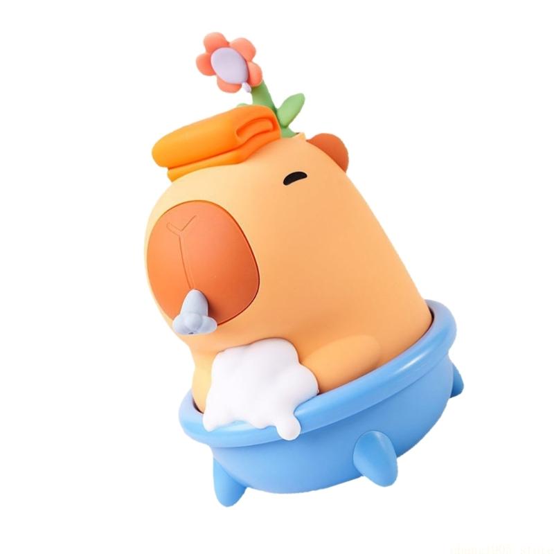 QX2E 만화 Capybara 가족 욕실 장식을위한 용 - Home Bathroom Wall Soap Dispenser 리뷰 및 가격