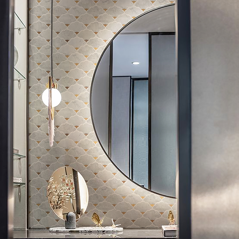 천연석 워터젯 대리석 모자이크 벽 7mm 타일 욕실 및 - Home Bathroom Tiles Design 리뷰 및 가격