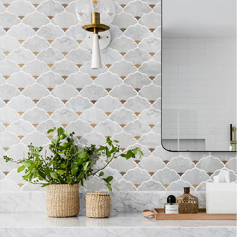 천연석 워터젯 대리석 모자이크 벽 7mm 타일 욕실 및 - Home Bathroom Tiles Design 리뷰 및 가격