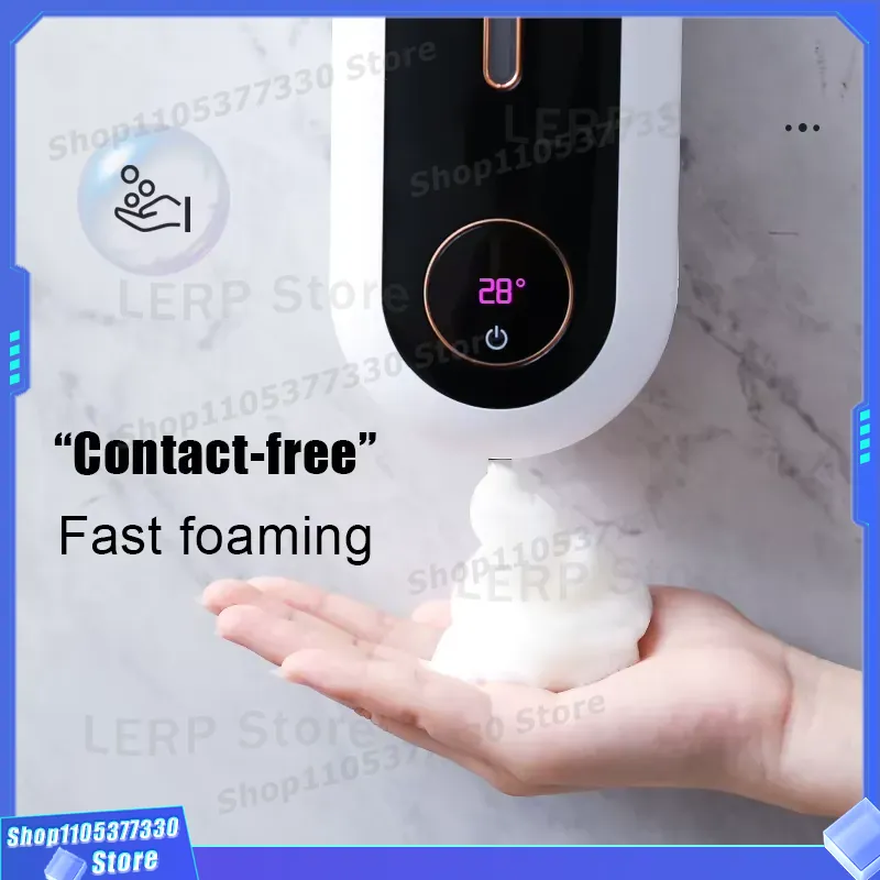 자동 전기 거품 비누 디스펜서 스마트 노터치 센서 벽걸 - Home Bathroom Wall Soap Dispenser 리뷰 및 가격