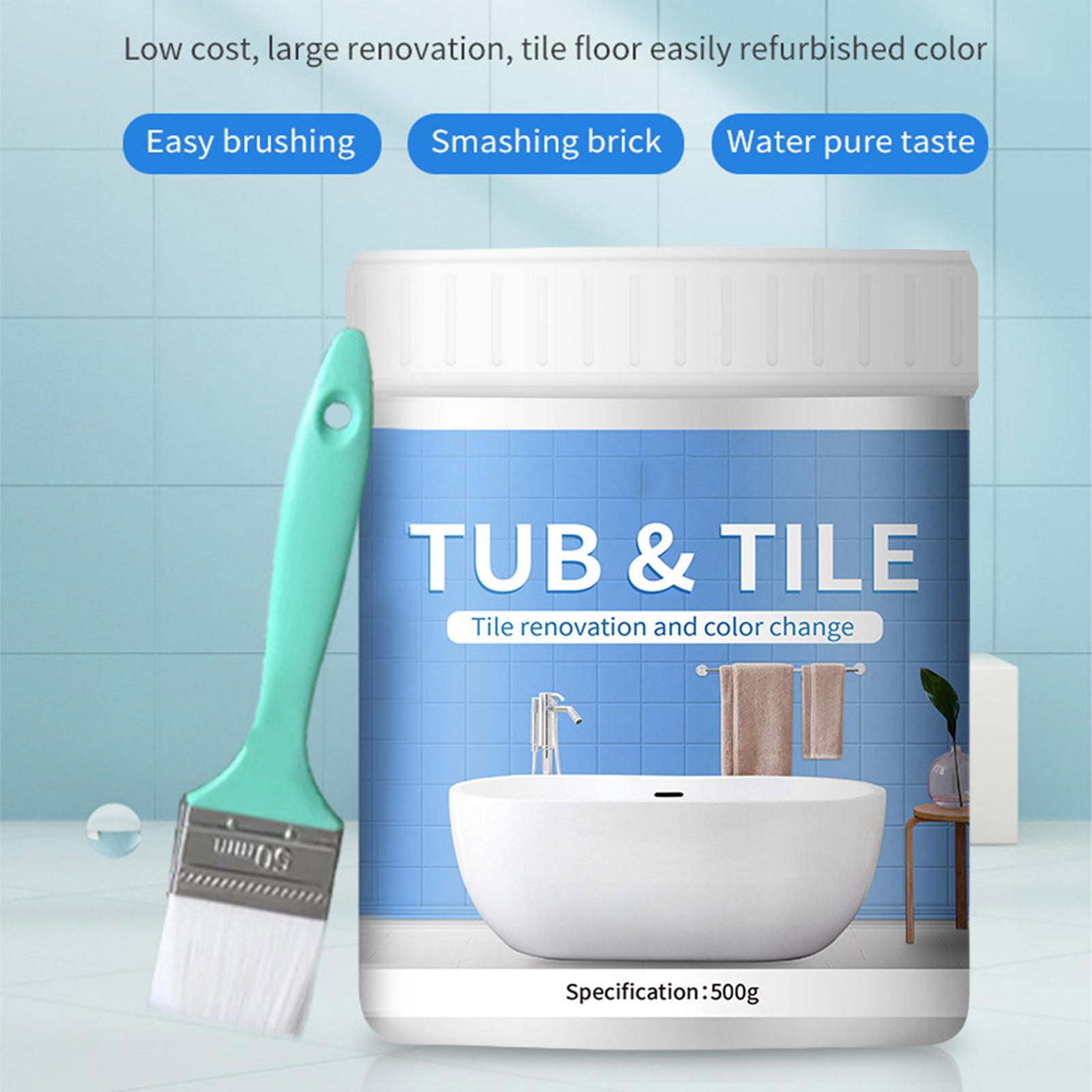 욕실 타일 페인트 키트 500g 수성 속건성 욕조 보수 - Home Bathroom Tub 리뷰 및 가격
